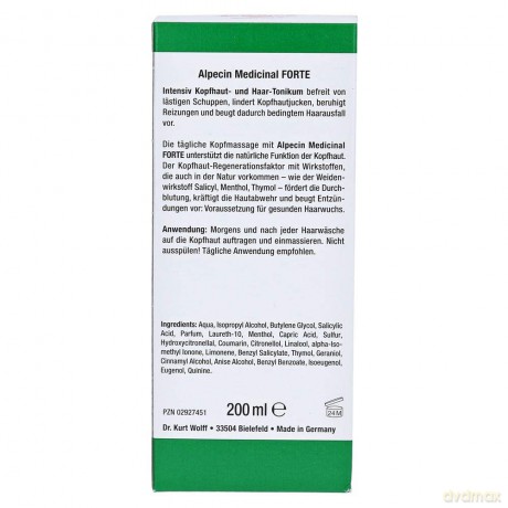Alpecin Intensive hair tonic against hair loss (Medicinal Forte Liquid) 200 ml