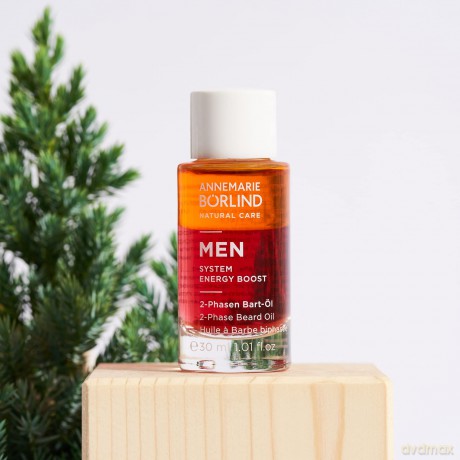 ANNEMARIE BORLIND 2-phase chin oil for men MEN System Energy Boost (2- Phase Beard Oil) 30 ml