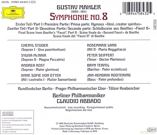 Abbado: Mahler- Symphonien N.8 [2CD]