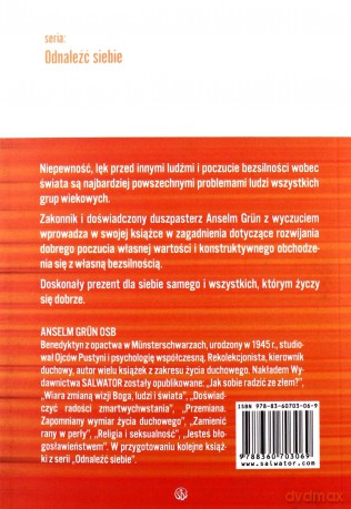 Rozwijać Poczucie Własnej Wartości Przezwyciężać Bezsilność - Anselm Grun [KSIĄŻKA]