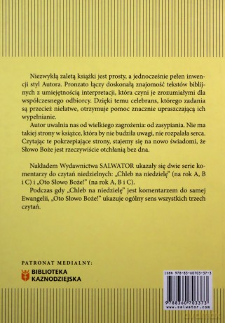 Oto Słowo Boże Rok A - Alessandro Pronzato [KSIĄŻKA]