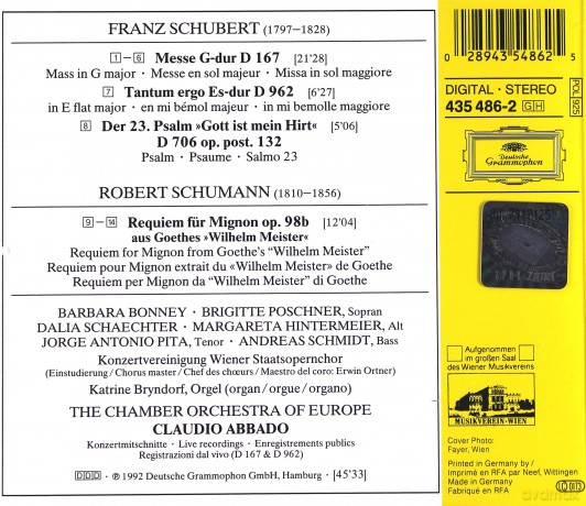 Abbado Coe: Schubert:Mass G [CD]