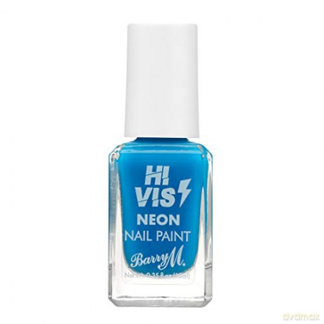 Barry M Hi Vis nail polish (Nail Paint) 10 ml - Shade: Blue Shock
