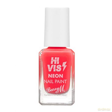 Barry M Hi Vis nail polish (Nail Paint) 10 ml - Shade: Coral Blaze