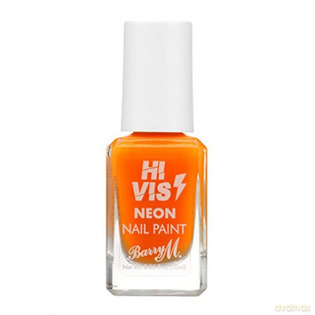 Barry M Hi Vis nail polish (Nail Paint) 10 ml - Shade: Outrageous Orange