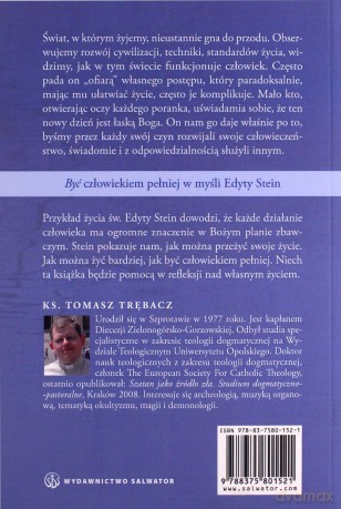 Być Człowiekiem Pełniej. W Myśl Edyty Stein - Tomasz Trębacz [KSIĄŻKA]