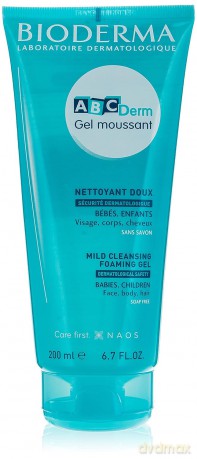Bioderma Gentle Cleansing Gel for the baby´s skin ABCDerm moussant - Volume: 200 ml