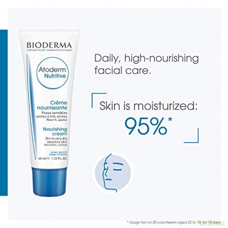 Bioderma Nourishing soothing cream for dry face skin Atoderm Nutritive (High Nutrition Cream) 40 ml