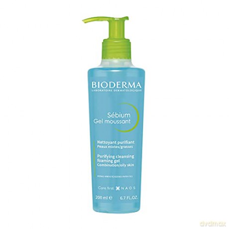 Bioderma Purifying And Foaming Gel Foaming Cleansing Gel For Combination To Oily Skin - Volume: 200 ml