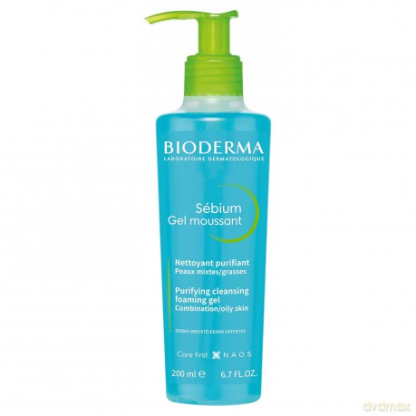 Bioderma Purifying And Foaming Gel Foaming Cleansing Gel For Combination To Oily Skin - Volume: 200 ml
