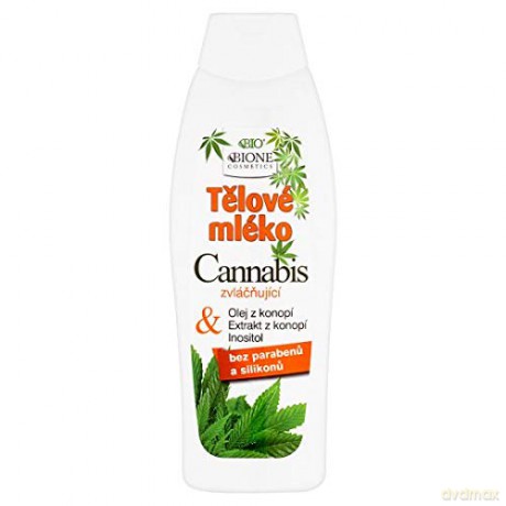 Bione Cosmetics Calming and regenerating body milk Cannabis 500 ml