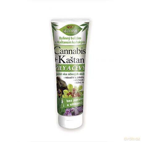 Bione Cosmetics Herbal balm with horse chestnut for veins and blood vessels Cannabis 200 ml