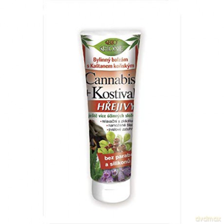 Bione Cosmetics Herbal warming balm with Comfrey Cannabis 200 ml