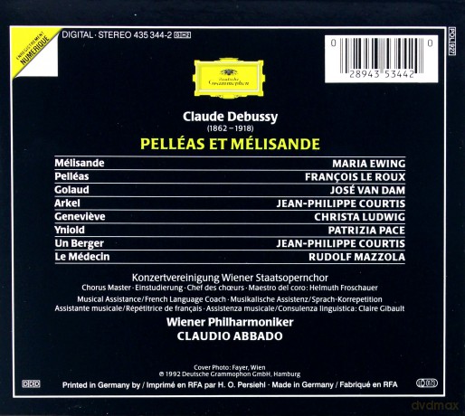 Abbado Wp: Debussy:Pelleas Et Melisande [BOX] [2CD]