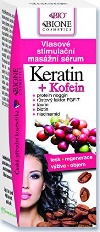 Bione Cosmetics Keratin + Kofein Hair Stimulating Massage Serum Keratin + Kofein 215 ml