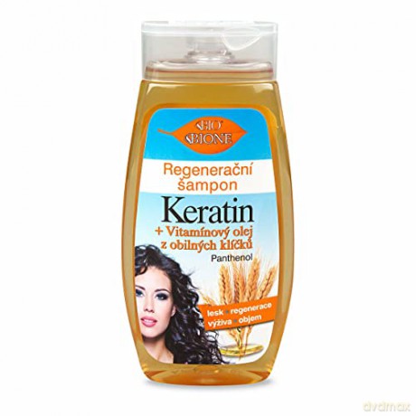 Bione Cosmetics Keratin + Regenerating Shampoo Vitamin oil from cereal germ 260 ml