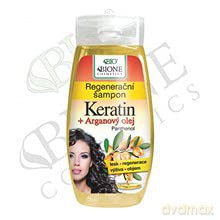 Bione Cosmetics Regenerating shampoo Keratin + Argan oil with panthenol 260 ml