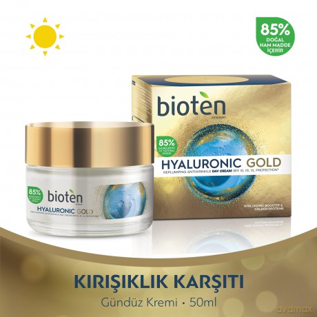 bioten Hyaluronic Gold SPF 10 (Replumping Antiwrinkle Day Cream) 50 ml