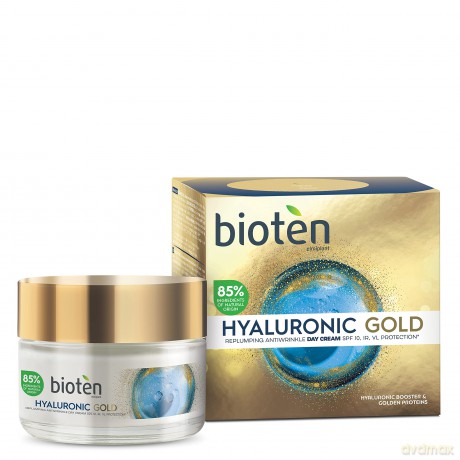 bioten Hyaluronic Gold SPF 10 (Replumping Antiwrinkle Day Cream) 50 ml