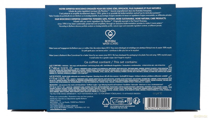 Biotherm Lait Corporel body care gift set