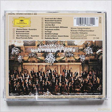 Abbado Wp: New Years Concert 1988 [CD]