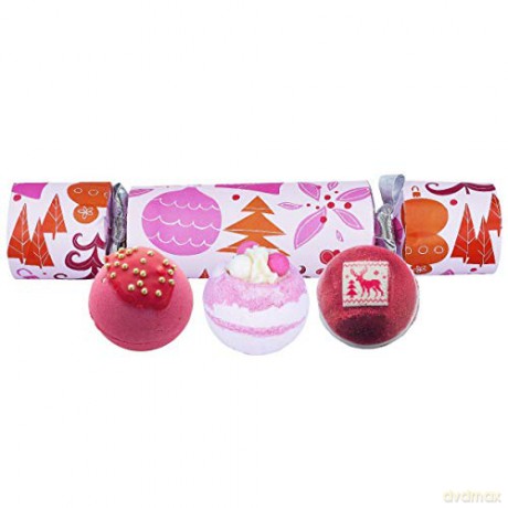 Bomb Cosmetics Gift set of sparkling bath balls We Wish You and Rosy Christmas 3 pcs