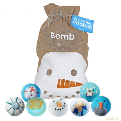 Bomb Cosmetics Gift set of sparkling bath balls You Are The Coolest 7 pcs
