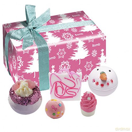 Bomb Cosmetics Pink Christmas bath gift set