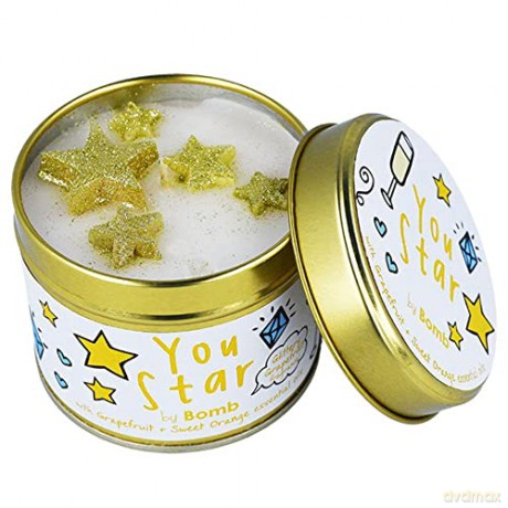 Bomb Cosmetics Scented candle in a tin can You are a star