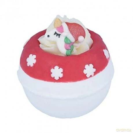 Bomb Cosmetics Sparkling bath bomb Christmas unicorn (Bath Blaster Ă¸ 7,5 cm) 160 g