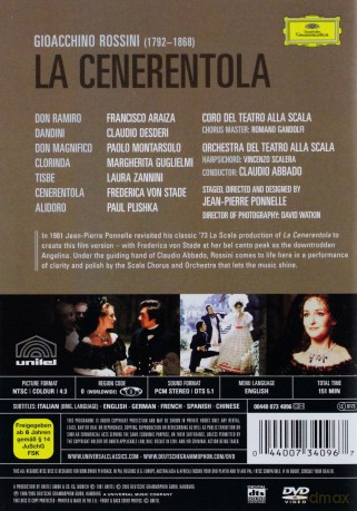 Abbado, La Scala: Rossini:La Cenerentola [DVD]
