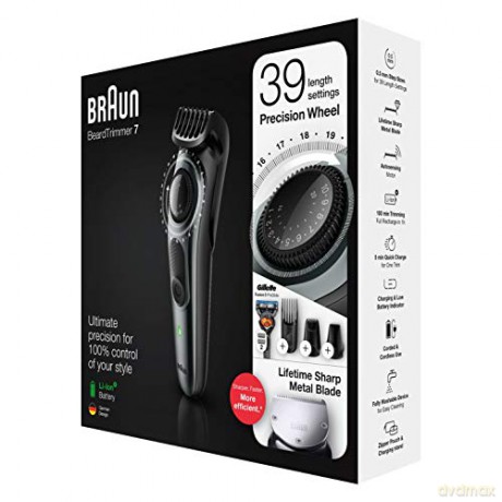 Braun BT7220 Metallic Gray hair and beard trimmer