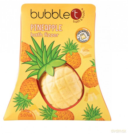Bubble T Cosmetics Sparkling bath bomb Pineapple (Bath Fizzer) 150 g