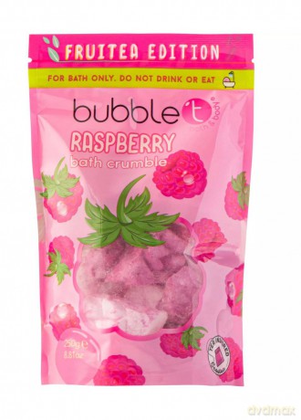 Bubble T Cosmetics Sparkling pieces for bath Raspberry (Bath Crumble) 250 g