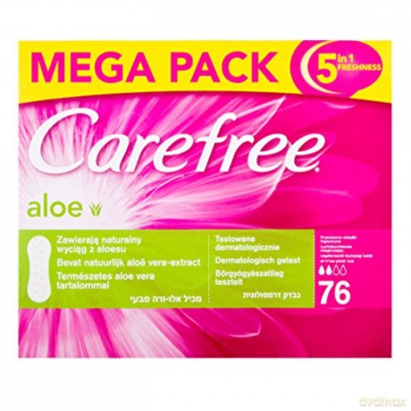 Carefree Panty liners with extracts of Aloe Vera - Variant: 76 pcs