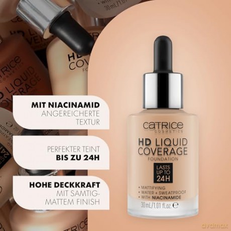 Catrice Liquid Make-Up HD Liquid Coverage (Foundation) 30 ml - Shade: 010