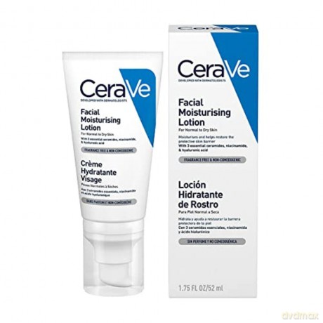 CeraVe Hydrating Face Cream (Facial Moisturising Lotion) 52 ml