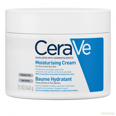 CeraVe Hydration Cream for Dry to Very Dry Skin (Moisturising Cream) - Volume: 340 g