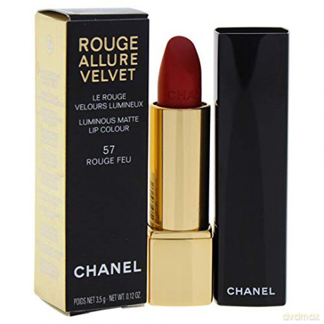 Chanel Long-lasting matte lipstick Rouge Allure Velvet (Luminous Matte Lip Colour) 3.5 g - Shade: 57 Rouge Feu