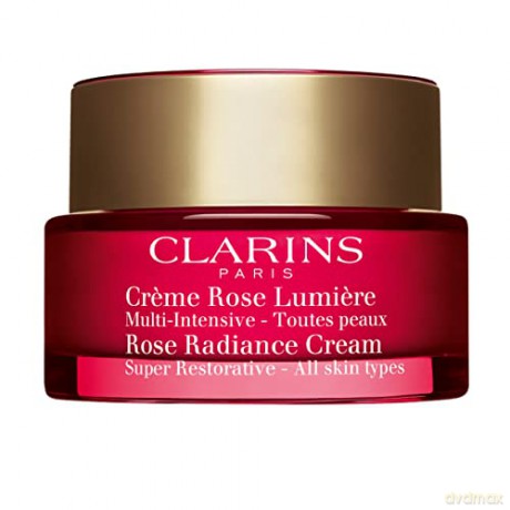 Clarins Anti-Wrinkle Day Cream For All Super Restorative Skin Types (Rose Radiance Cream) 50 ml