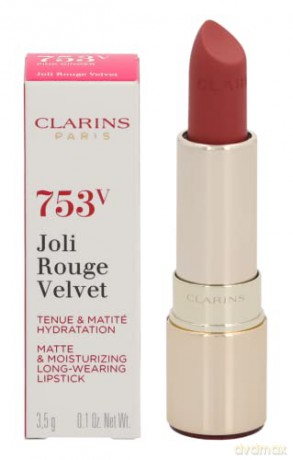 Clarins Velvety matte Lipstick Joli Rouge Velvet 3.5 g - Shade: 753V Pink Ginger