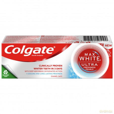 Colgate Whitening toothpaste Max White Ultra Fresh ness Pearls 50 ml