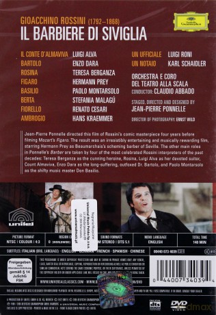 Abbado/Berganza/Alva: Rossini:Il Barbiere Di Siviglia [DVD]