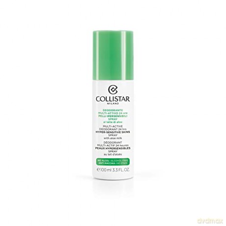 Collistar 24-hour deodorant spray for sensitive skin (Deodorant Multi-Active Hyper-Sensitive Skins 24 Hours) 100 ml