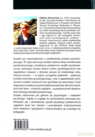 Testy Psychologiczne Teoria I Praktyka - Elżbieta Hornowska [KSIĄŻKA]