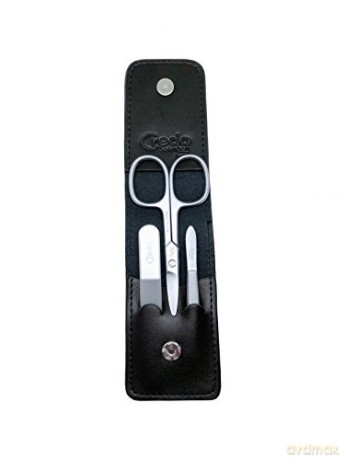 Credo Solingen Manicure for diabetics 3 pieces in black leather case Diabetics Pocket Black