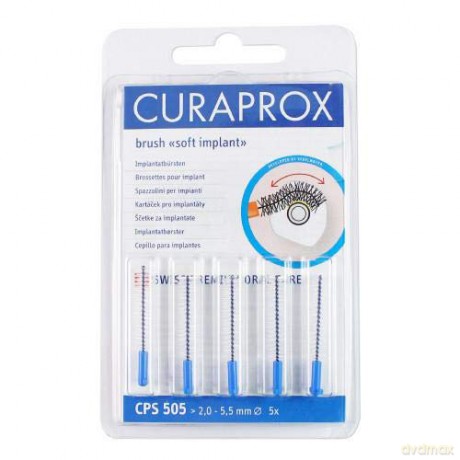 Curaprox Replacement Interdental Implants for Implant Cleaning Soft CPS 505 5pcs