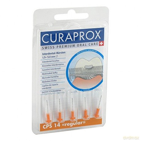 Curaprox Spare interdental brushes Regular 14 - 5.0 mm Orange (Refill) 5 pcs