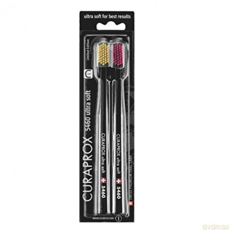 Curaprox Very fine toothbrush 5460 Ultra Soft Black Edition 2 pcs