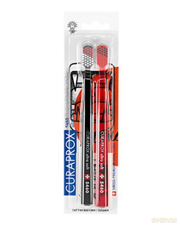 Curaprox Very fine toothbrush 5460 Ultra Soft Tattoo Edition 2 pcs
